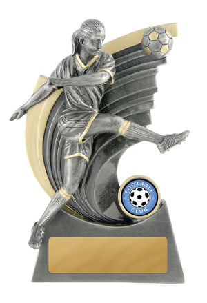 Kaboom -Football Female trophy - eagle rise sports
