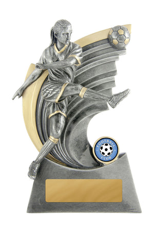 Kaboom -Football Female trophy - eagle rise sports