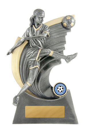 Kaboom -Football Female trophy - eagle rise sports