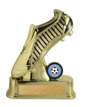Gold Plated boot trophy - eagle rise sports
