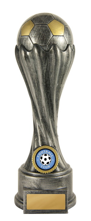 Invincible Tower-Football (Silver) trophy - eagle rise sports