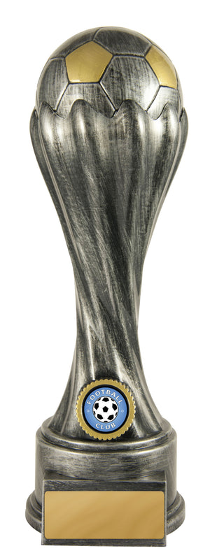Invincible Tower-Football (Silver) trophy - eagle rise sports