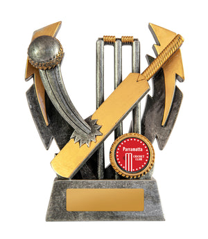 Double Lightning Strike - Cricket trophy - eagle rise sports