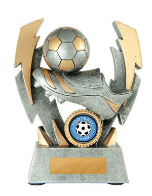 Double Lightning Strike-Football trophy - eagle rise sports