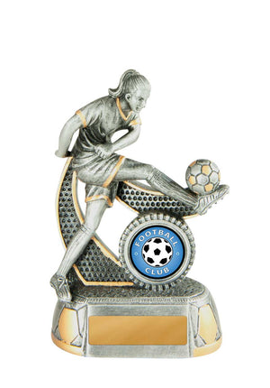 Mega Star-Football female trophy - eagle rise sports