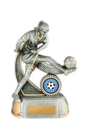 Mega Star-Football female trophy - eagle rise sports