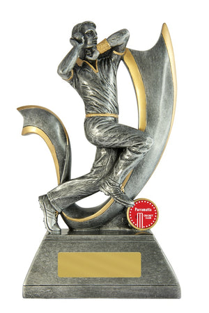 Velocity-Bowler trophy - eagle rise sports