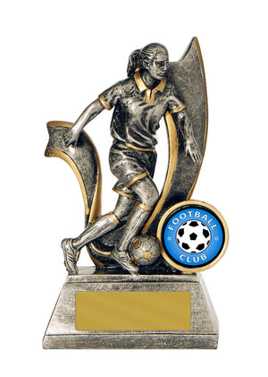 Velocity-Football Female trophy - eagle rise sports