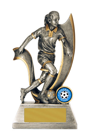 Velocity-Football Female trophy - eagle rise sports