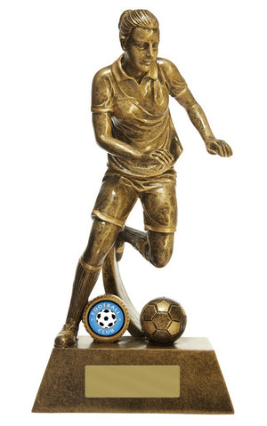 Striker -Football Female trophy - eagle rise sports