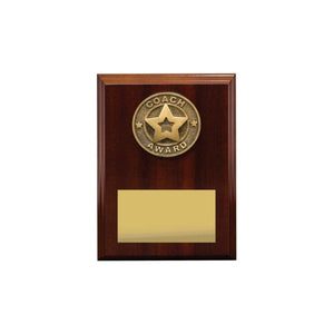 Coach Award plaque