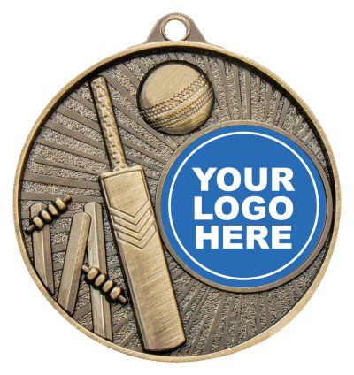 Cricket Blitz Medal Antique Gold / Silver