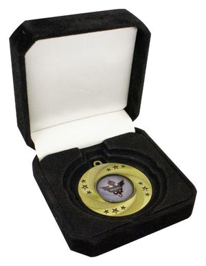 Crown Medal Box – Black 50, 60, 70mm