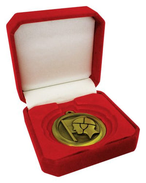 Crown Medal Box – Red 50, 60, 70mm