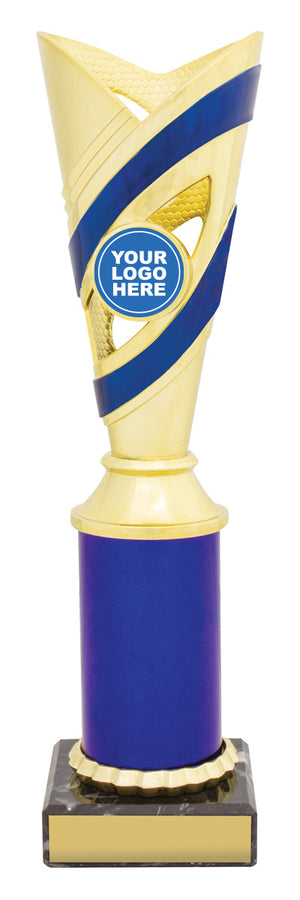 Curve Cup Gold / Blue trophy