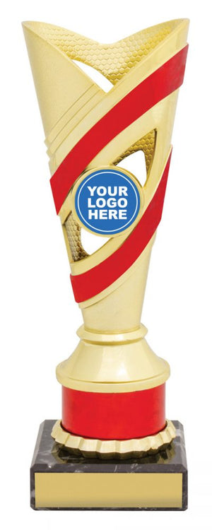 Curve Cup Gold / Red trophy