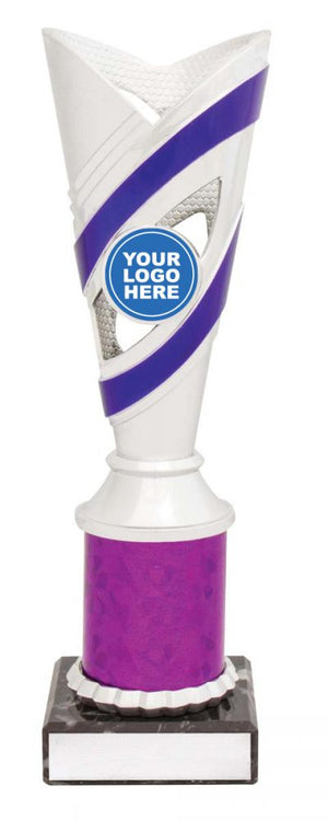 Curve Cup Silver / Purple trophy