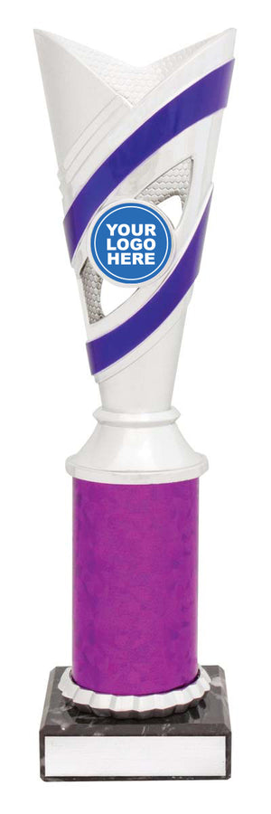 Curve Cup Silver / Purple trophy