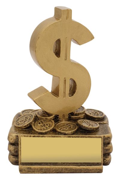 Dollar Award Trophy