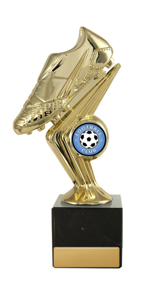 Golden Boot on Base trophy - eagle rise sports