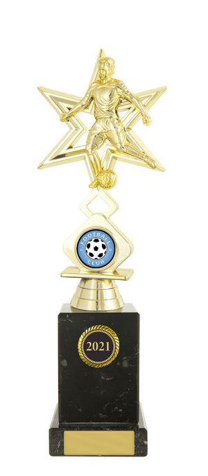 Figure on Column/Base trophy - eagle rise sports