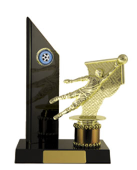 Timber Buildup Football Goalkeeper trophy - eagle rise sports
