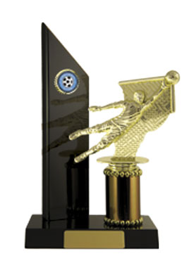 Timber Buildup Football Goalkeeper trophy - eagle rise sports