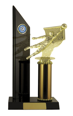 Timber Buildup Football Goalkeeper trophy - eagle rise sports