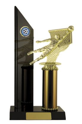 Timber Buildup Football Goalkeeper trophy - eagle rise sports