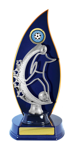 Timber Buildup Football Male trophy - eagle rise sports