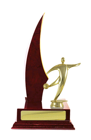 Timber Buildup Football trophy - eagle rise sports
