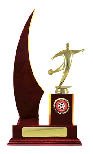 Timber Buildup Football trophy - eagle rise sports