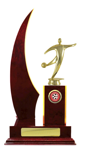 Timber Buildup Football trophy - eagle rise sports