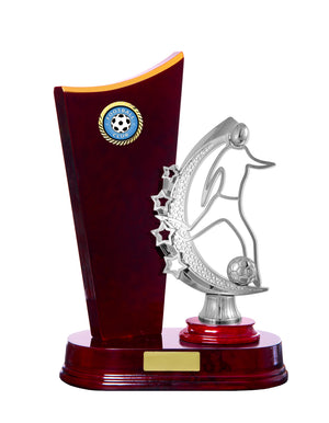 Timber Buildup Football Male trophy - eagle rise sports