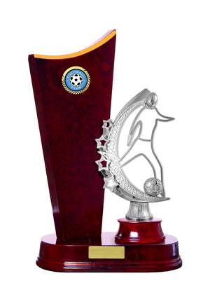 Timber Buildup Football Male trophy - eagle rise sports