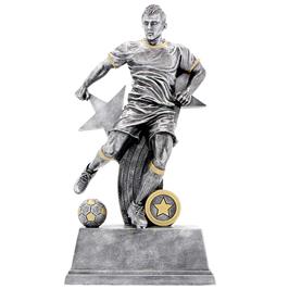 Soccer Male Pewter trophy - eagle rise sports