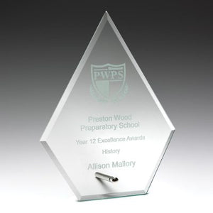 Glass Arrow Plaque - eagle rise sports