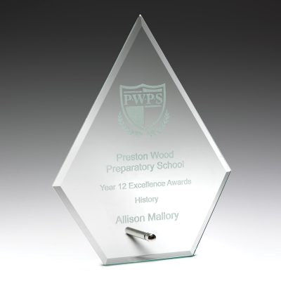 Glass Arrow Plaque