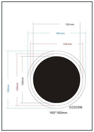 Glass Award Black Circle