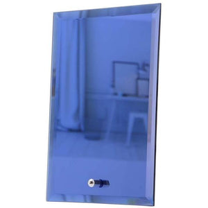 Glass Blue Mirror with Stand