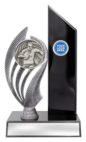 Gloss Black Wing Male Player trophy