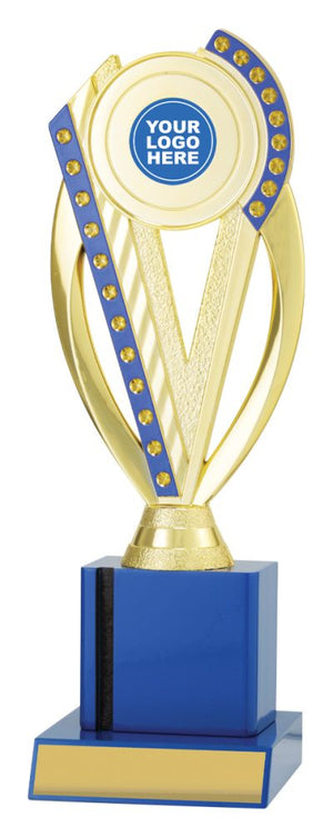 Gloss Blue Column Series trophy