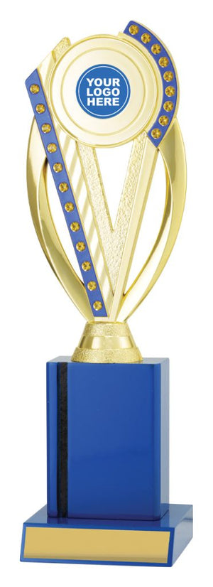 Gloss Blue Column Series trophy