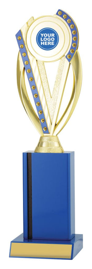 Gloss Blue Column Series trophy