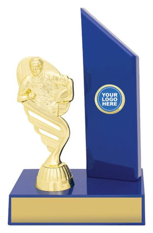 Gloss Blue Wing trophy