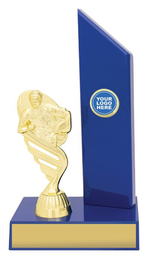 Gloss Blue Wing trophy