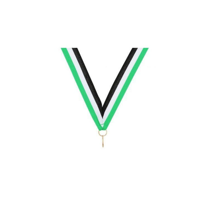 Green / White / Black Ribbon