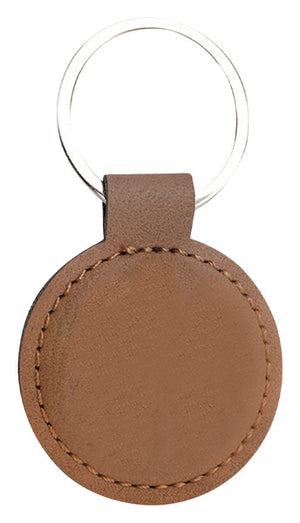 Leatherette Keychain Circle