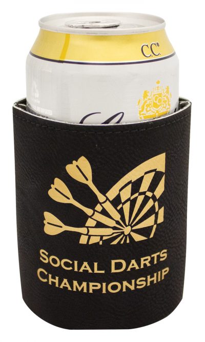 Leatherette Can Holder – Black