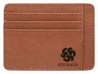 Leatherette Wallet / Credit Card Holder Rawhide